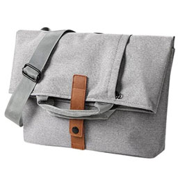 Loretto - Santhome 2-in-1 Messenger & Tote Bag - Light Grey